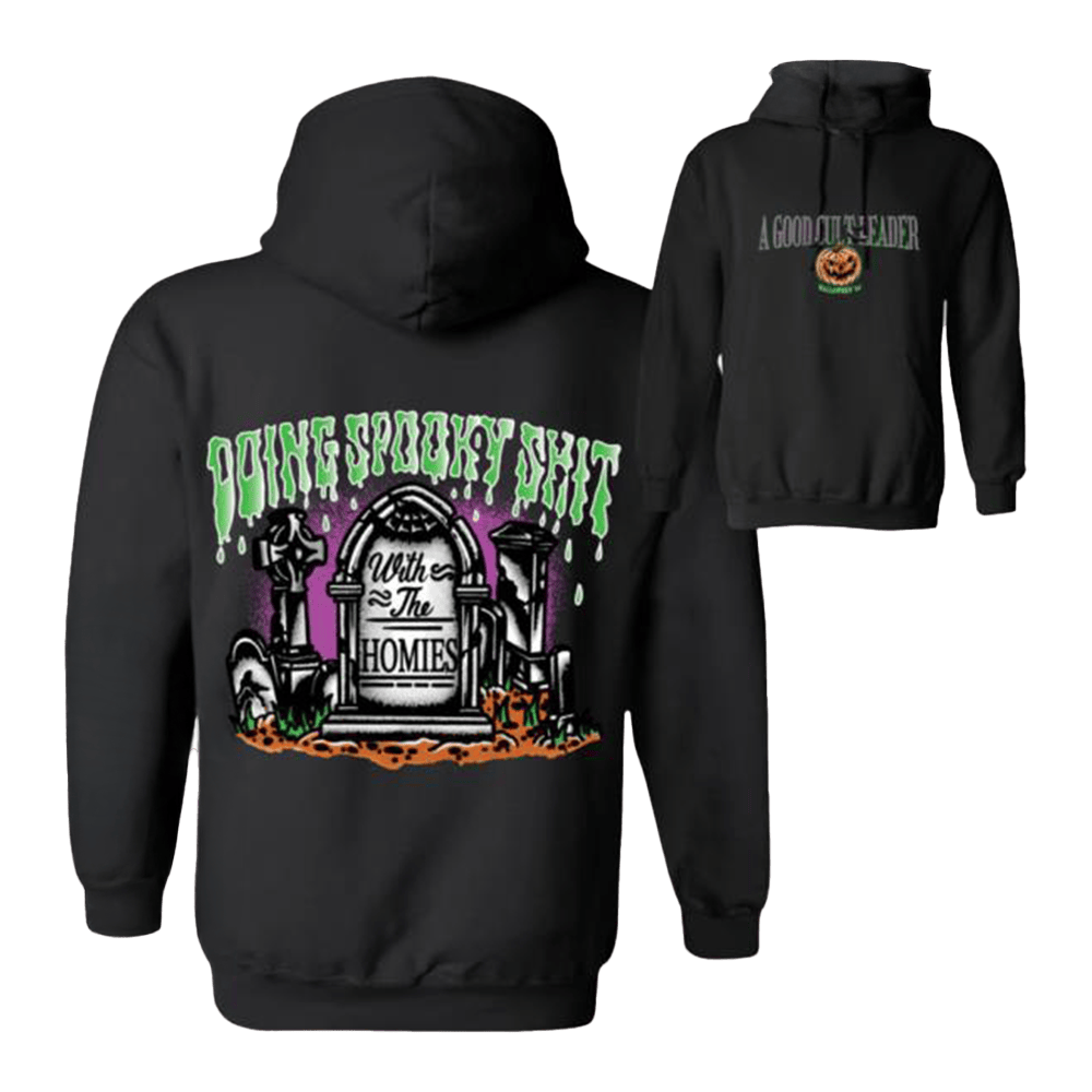 A Good Cult Merch Doing Spooky Shit With The Homies Hoodie Gifts For New Dads