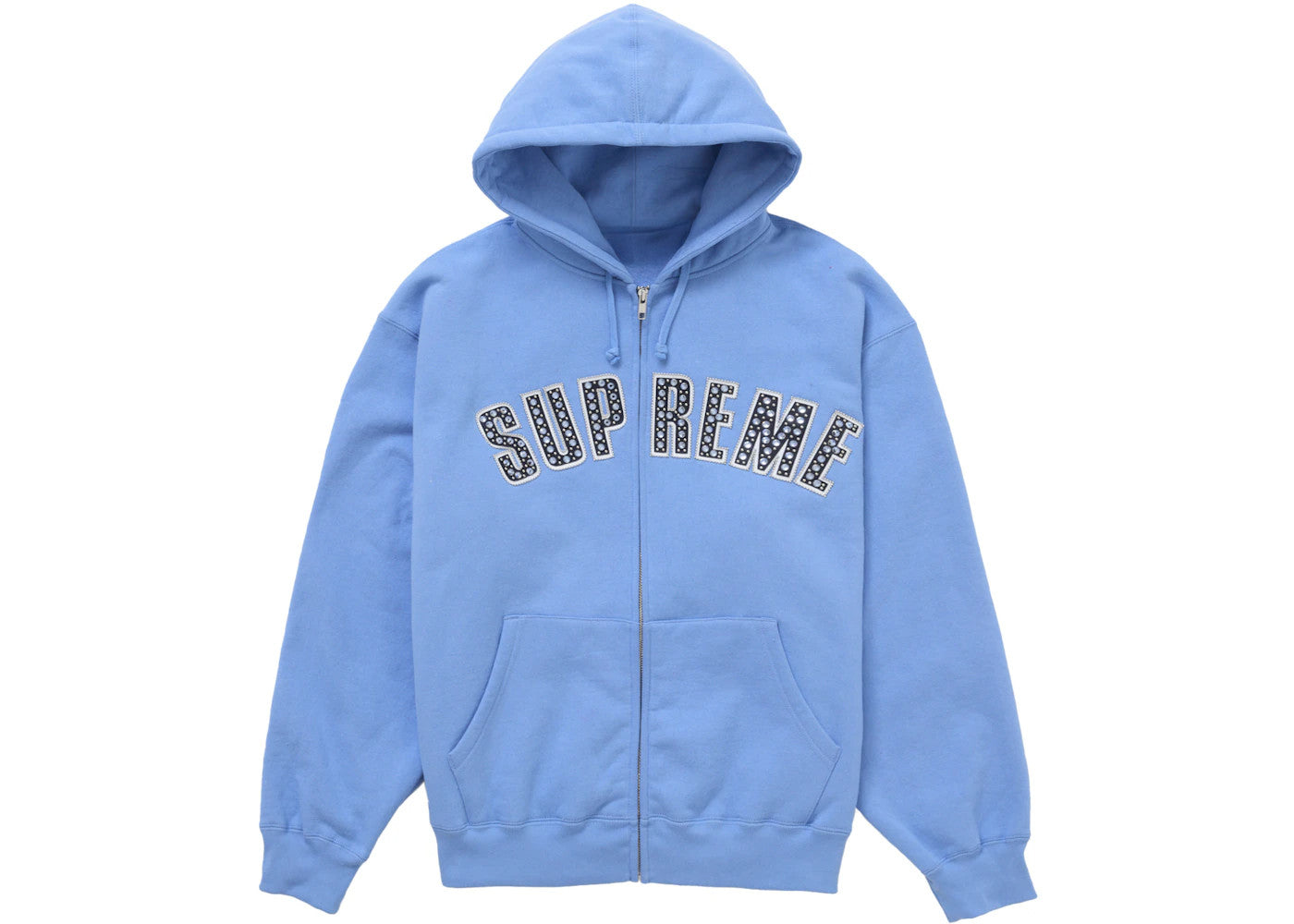 Supreme BB Simon Hoodie Blue Zip Hoodie Gifts For Girlfriend