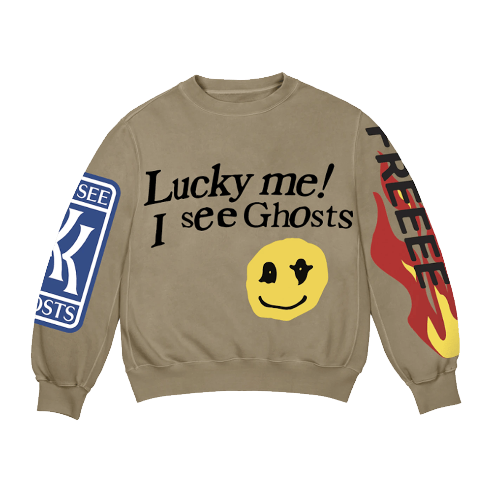 Lucky Me I See Ghosts Sweatshirt Soft Comfy Gift For Boyfriend With Cool Streetwear Taste