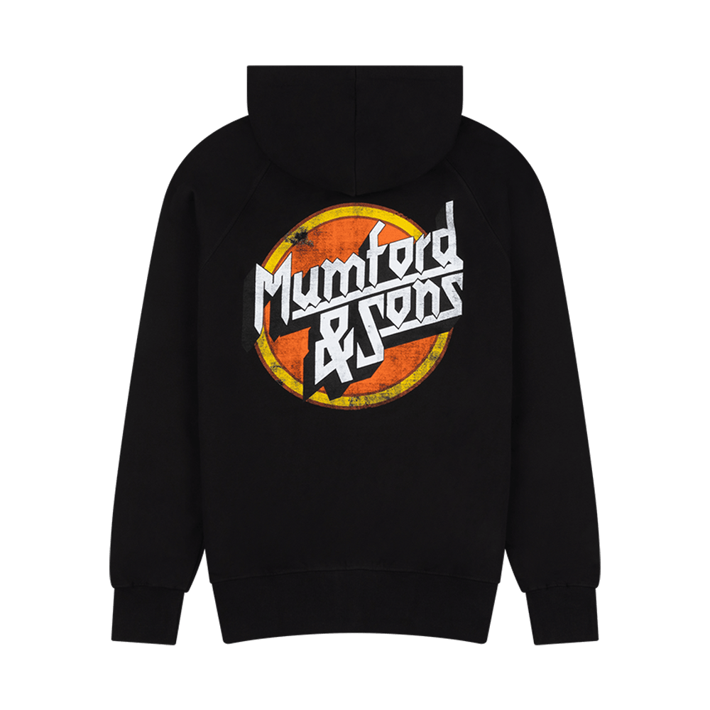 Wings Logo Hoodie Mumford And Sons Merch Rock Band Gift for Him Black Hoodie