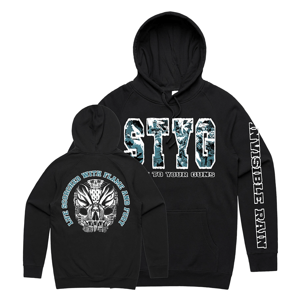 Flame And Fury Hoodie Stick To Your Guns Merch Gift for Dad Hardcore Style Hoodie