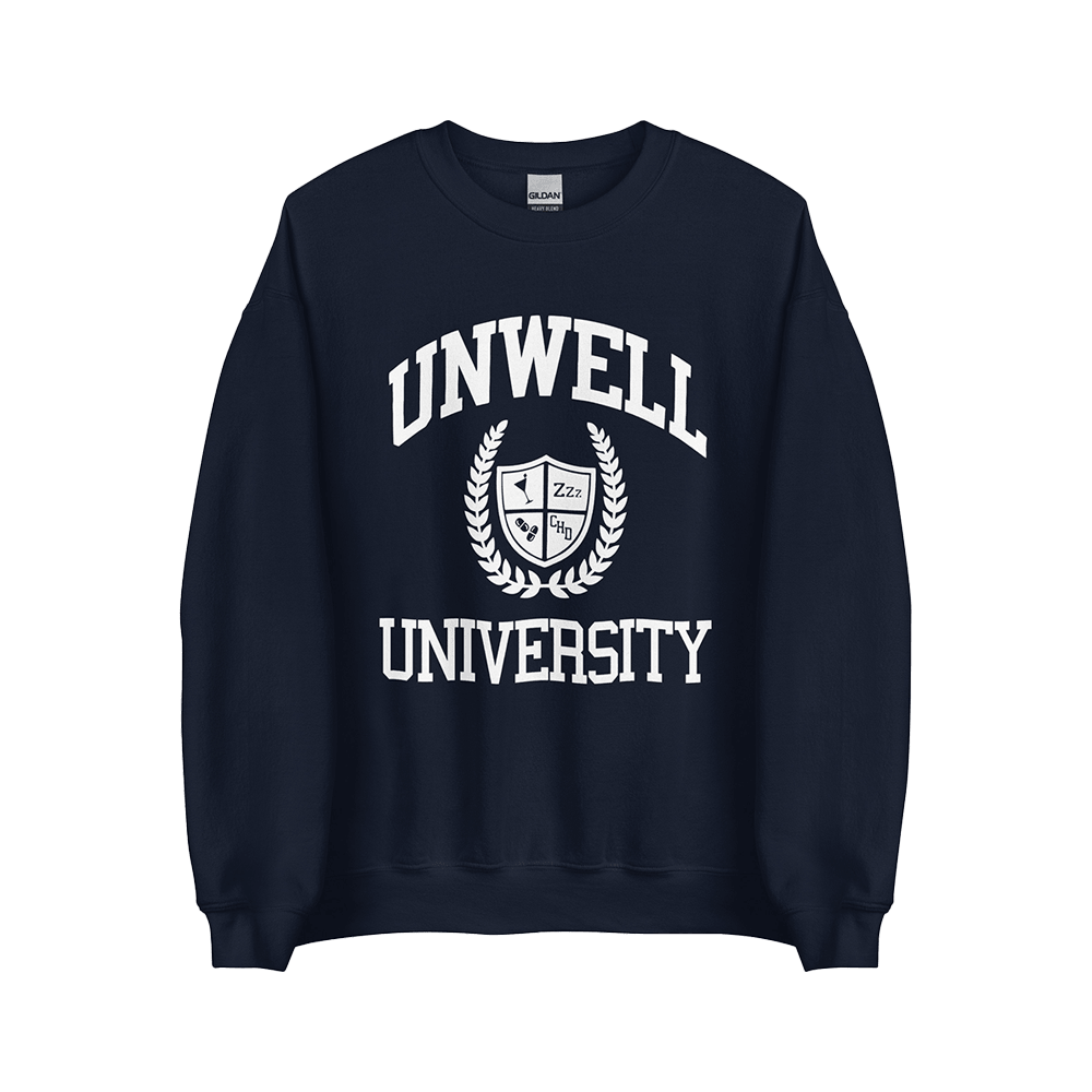 Navy Unwell University Sweatshirt Call Her Daddy Merch Gift for Wife Cozy Sweater