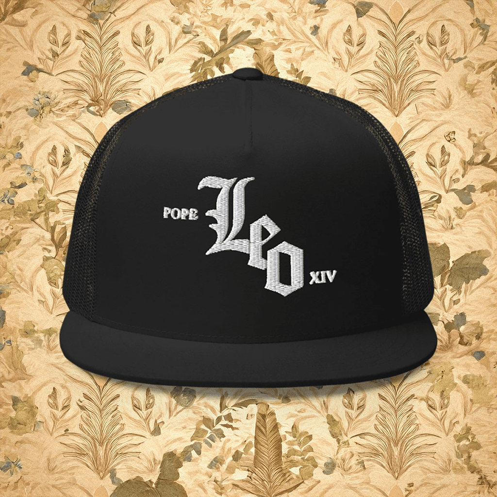 Pope Leo White Sox Hat Black Trucker Hat Unique Baseball Fan Gift for Men