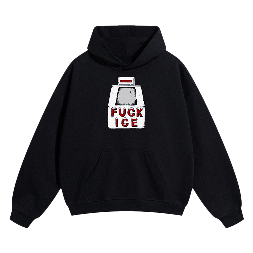 Black Fck Ice Hoodie Anti Trump Father's Day Gift for Dad Bold Political Hoodie