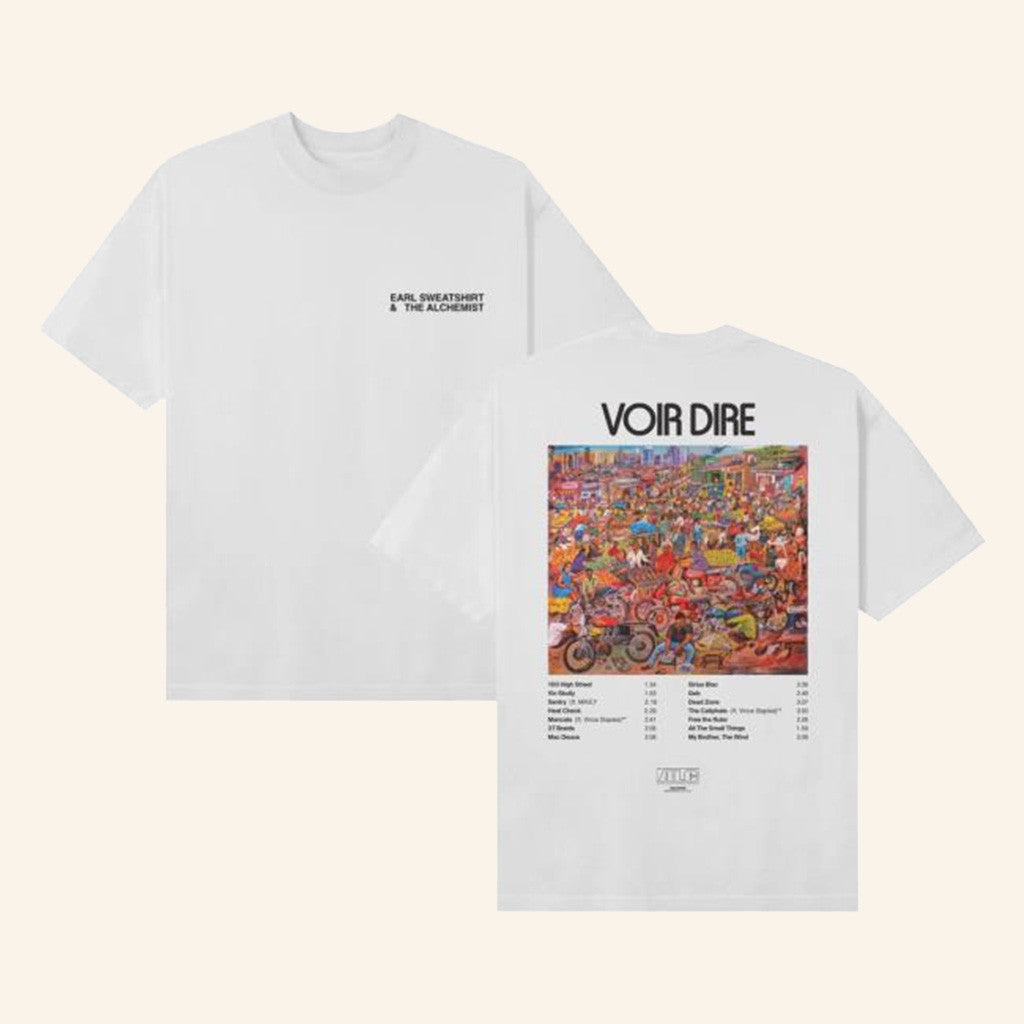Alc Records Merch Earl Sweatshirt And The Alchemist Voir Dire T-Shirt Him Her Gifts