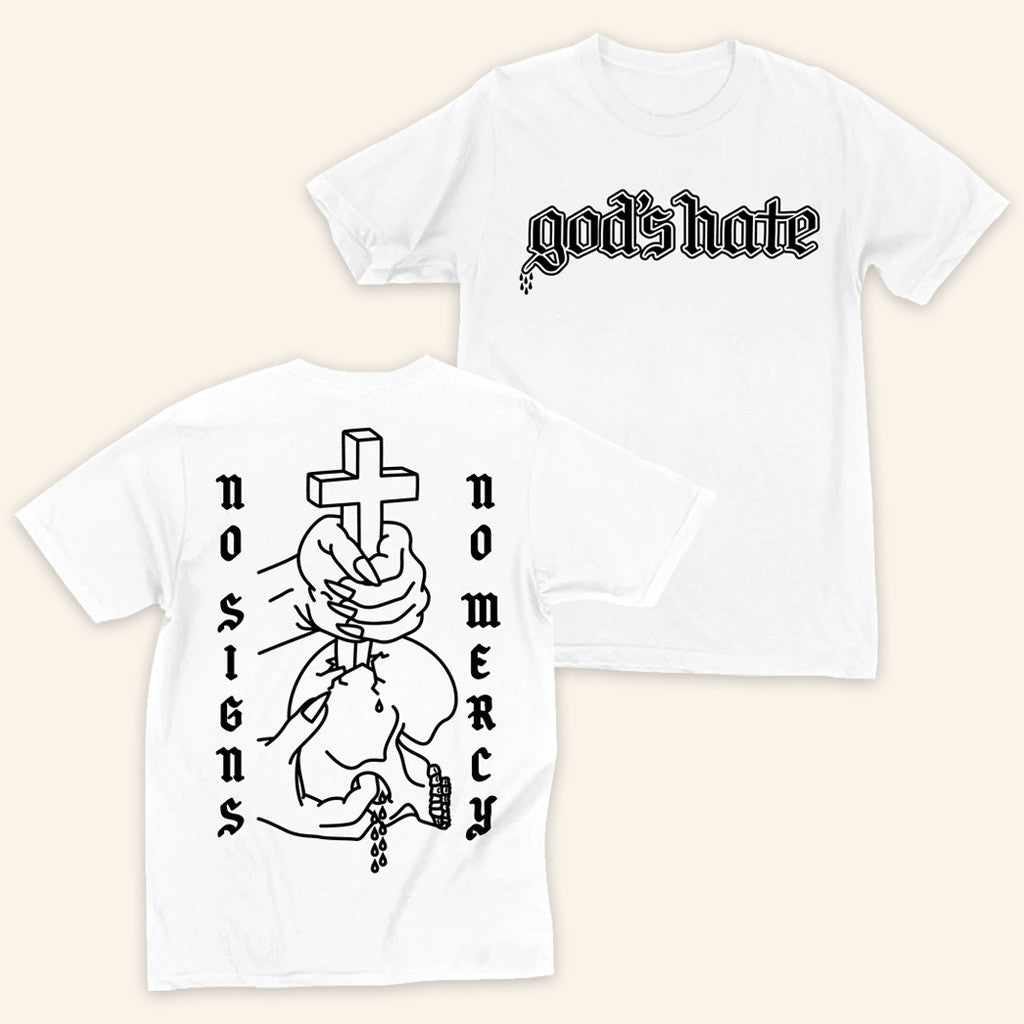 Closed Casket Activities Merch God’s Hate No Signs No Mercy T-Shirt Friends Gifts