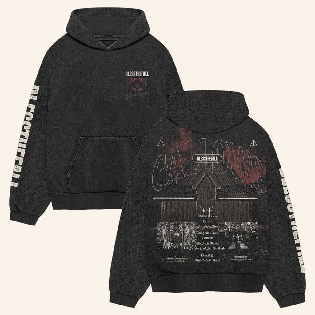 Blessthefall Merch Gallows Hoodie Gifts For Band Fans