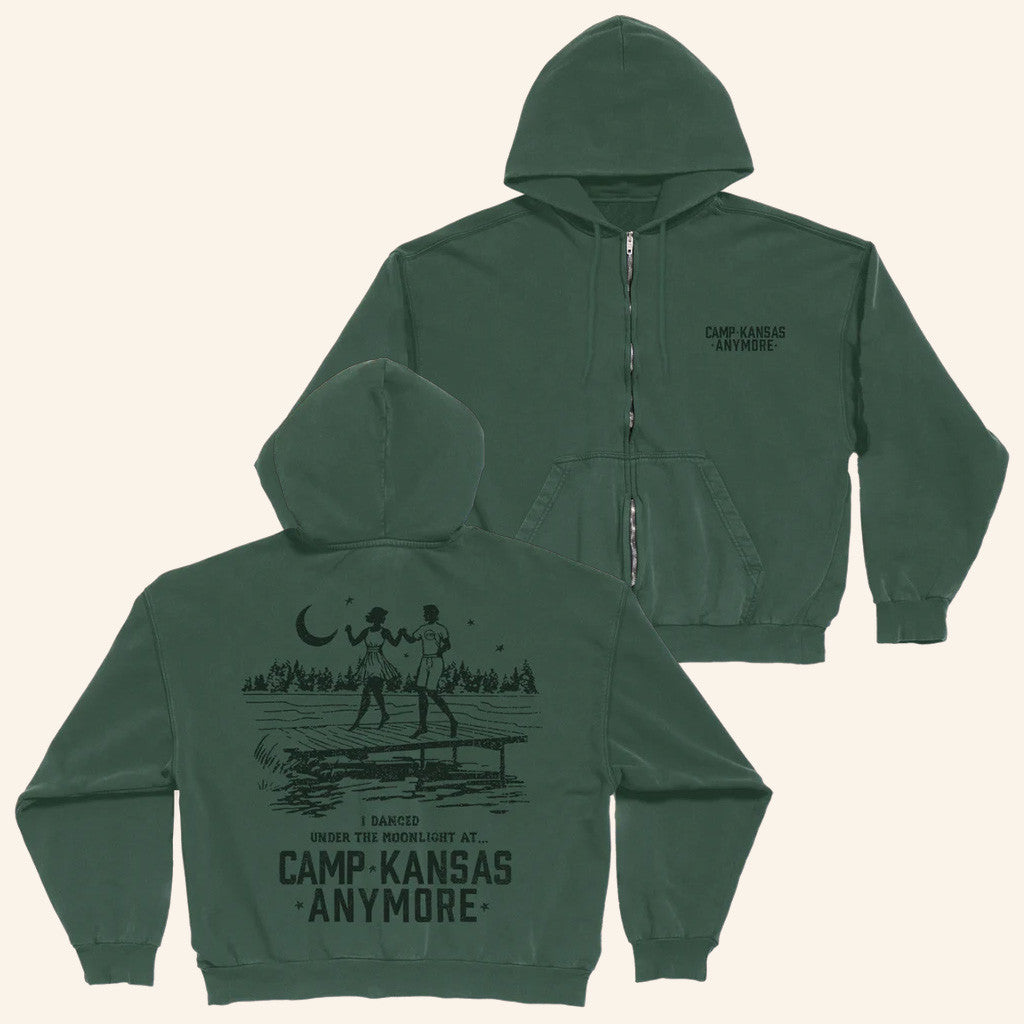 Hey Role Model Merch Camp Kansas Anymore Zip Up Hoodie Gifts For Wife