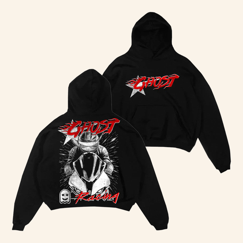 Official Ghost Racing Merch Store Star Ghost Black Hoodie