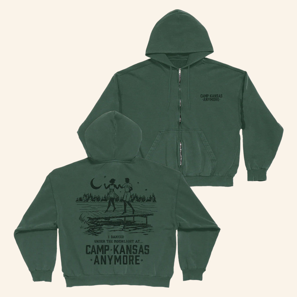 Role Model Merch Camp Kansas Anymore Zip Up Hoodie Gifts For Her