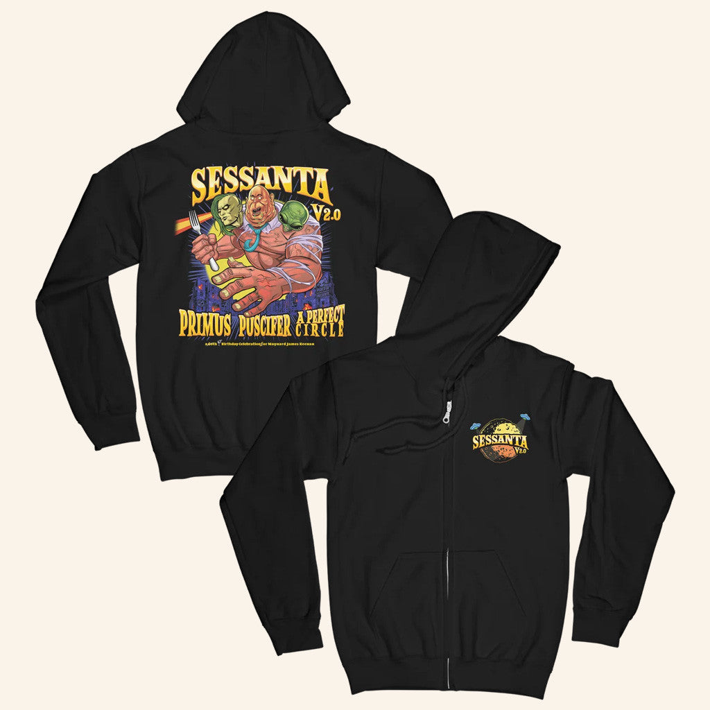 Sessantalive Merch Sessanta V2 0 Zip Hoodie Gift Ideas For Boyfriend