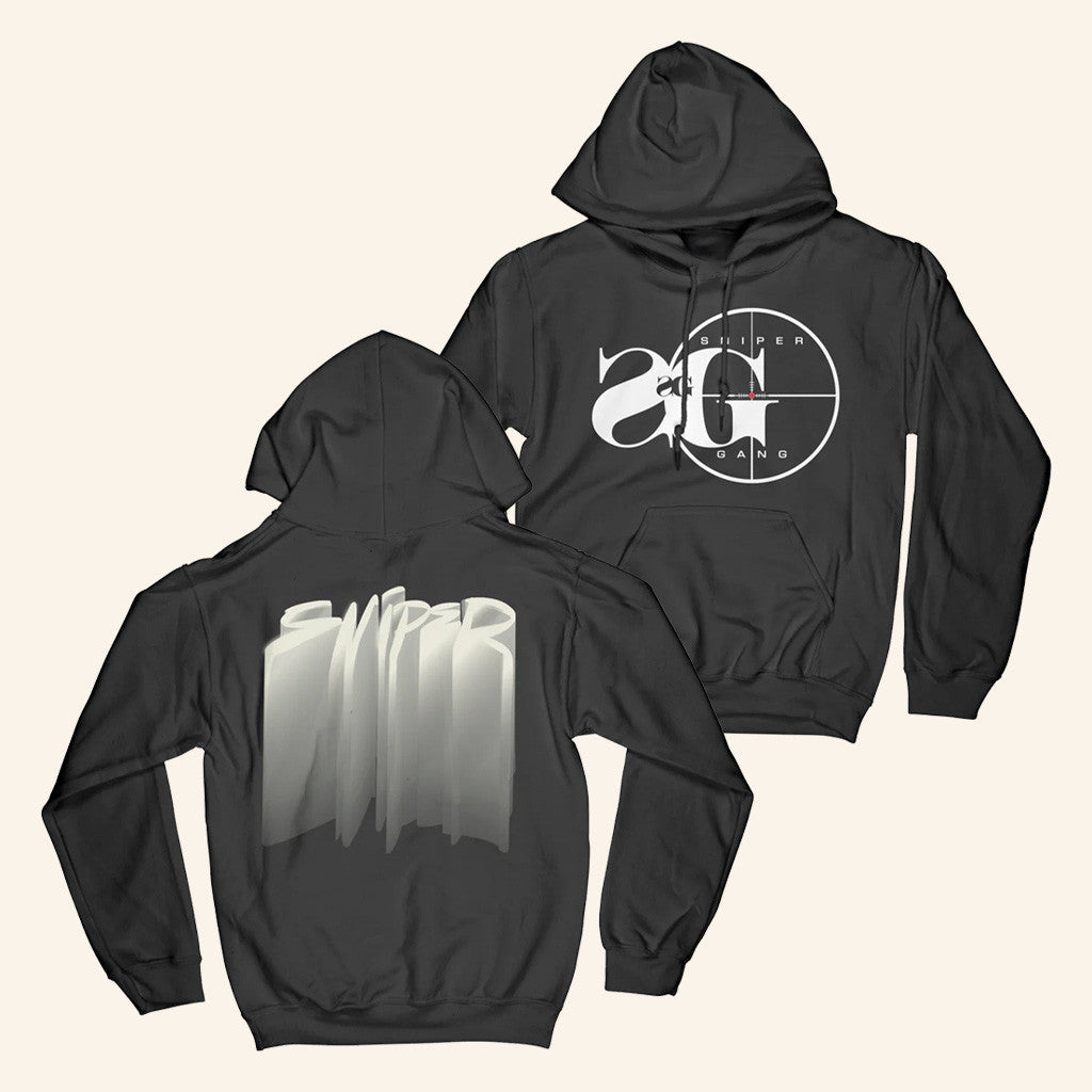 Sniper Gang Apparel Merch Sniper Gang Logo Deluxe Black Hoodie Him Gifts