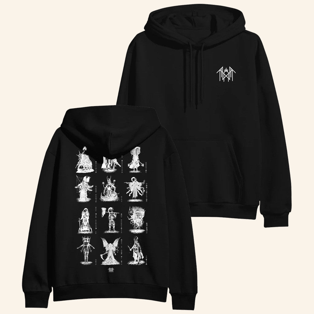Spinefarm Merch Sleep Token Chart Black Hoodie Best Gifts For Boyfriend