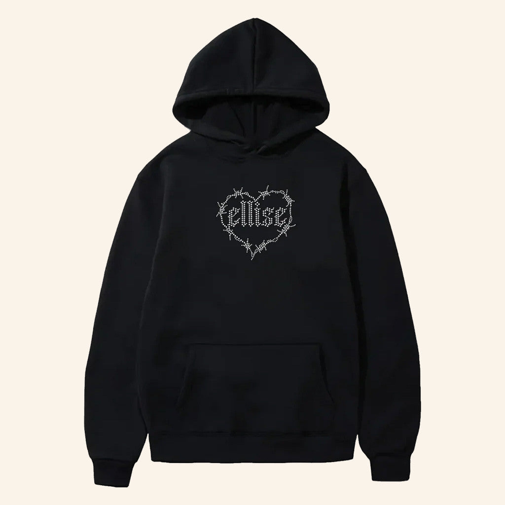 The Ellise Merch Rhinestone Ellise Hoodie Gift Ideas For Girlfriend