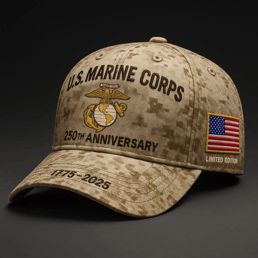 US Marine Corps 250th Anniversary 1775 2025 Hat Proud Marines Cap Gifts For Dad