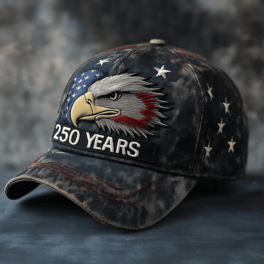 US Eagle 250 Years Hat Old Vintage Patriotic Hat Gifts For Father