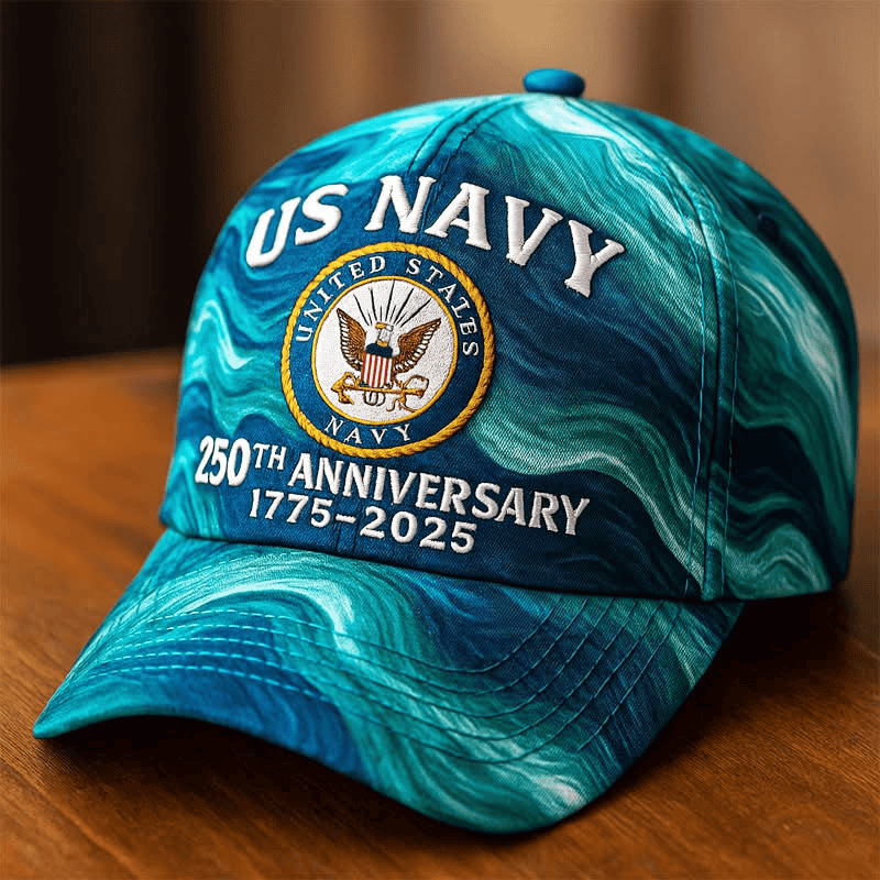 US Navy 250th Anniversary 1775 2025 Hat Proud USN Patriotic Cap Gifts For Navy