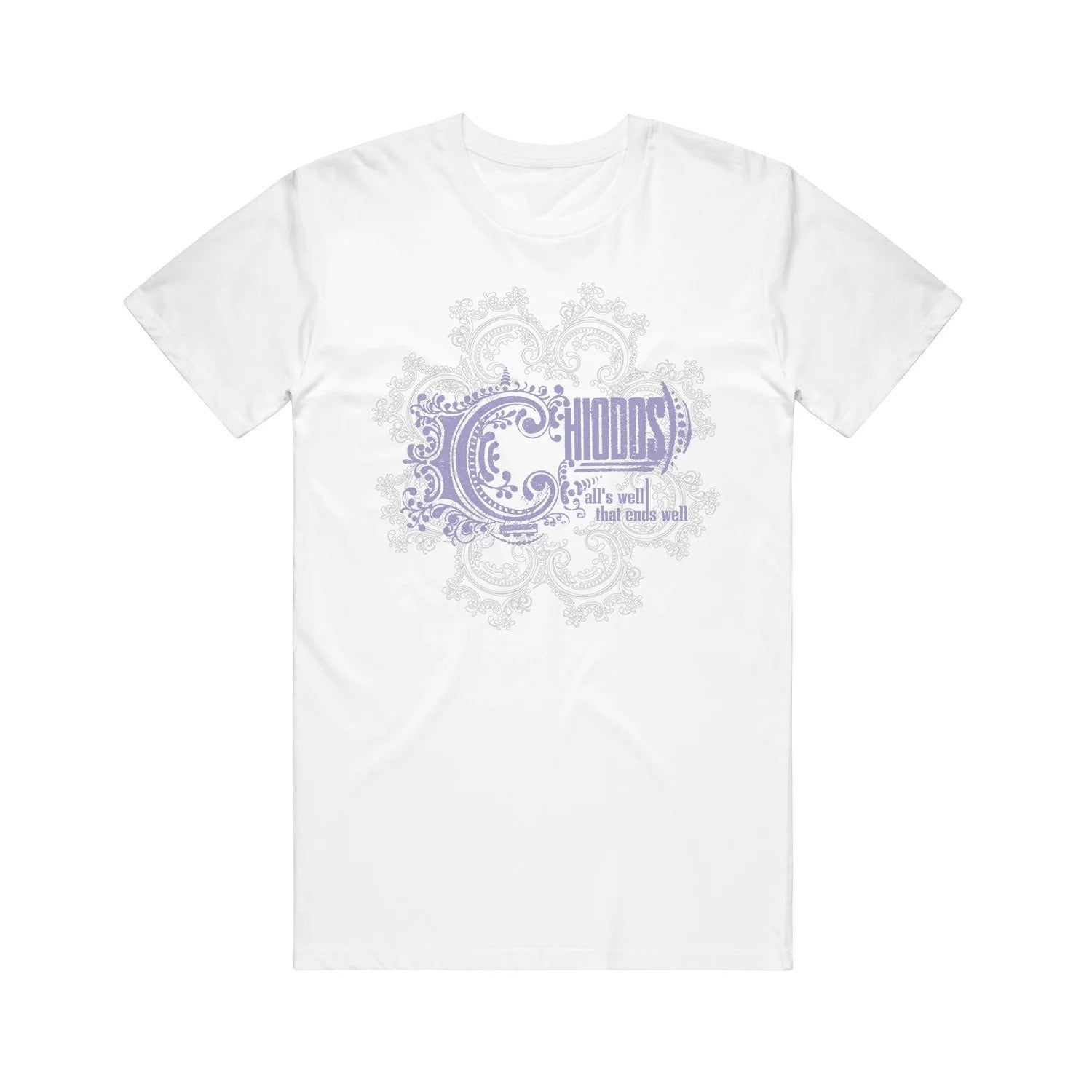 Chiodos Merch All's Well That Ends Well White T-Shirt Gift Ideas For Husband