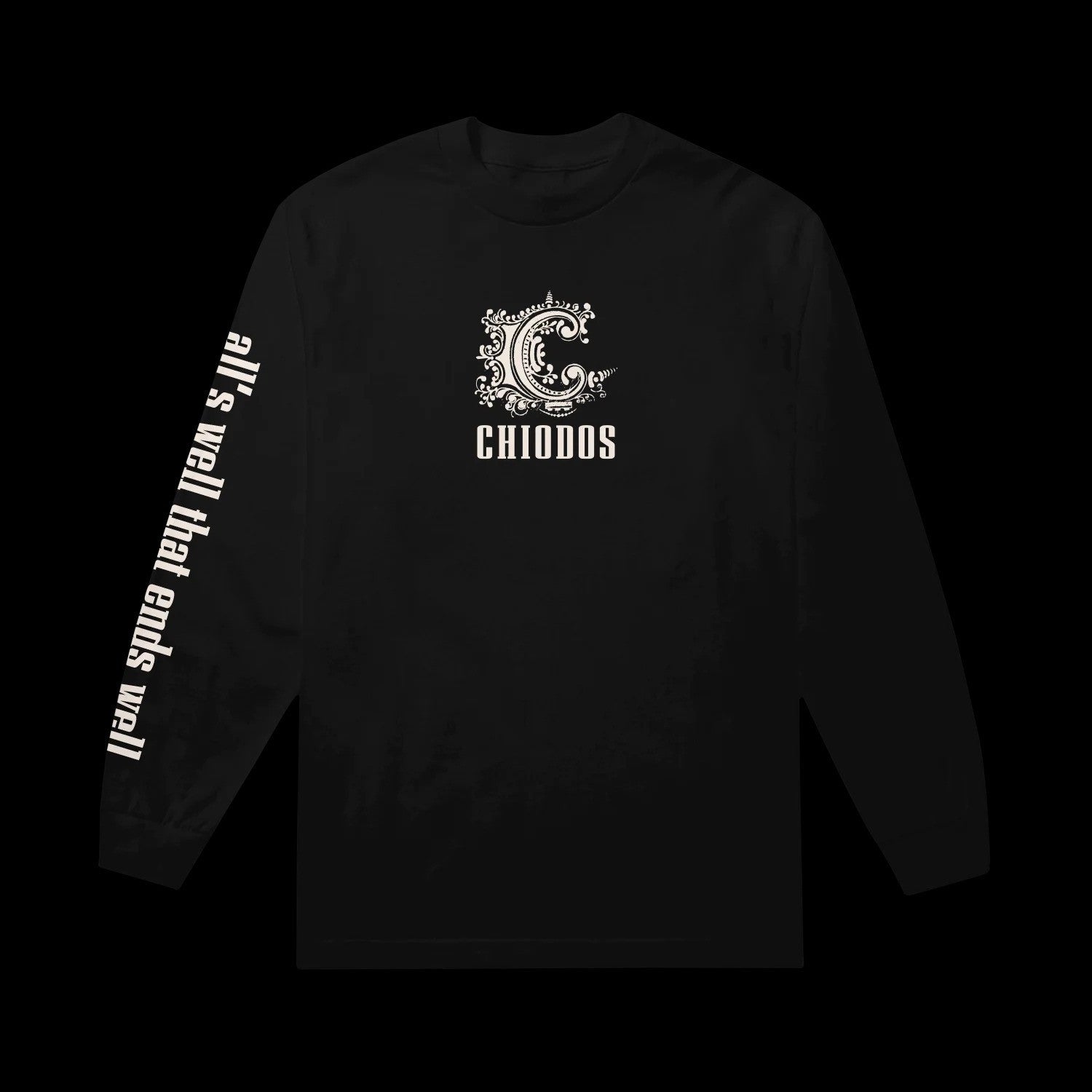 Chiodos Merch All's Well That Ends Well Black Long Sleeve T-Shirt Gifts For Friends