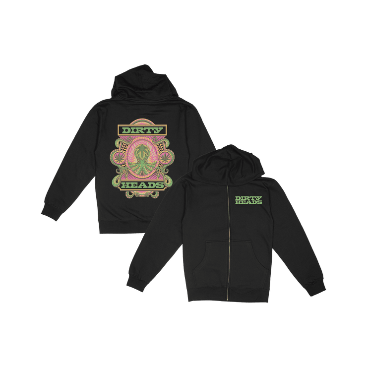 Dirty Heads Merch Octopus Black Zip Hoodie Good Gifts For Boyfriend