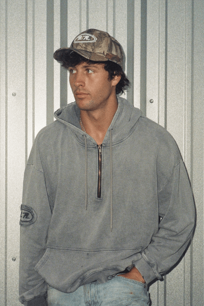 Rob Rausch Merch Vintage Faded Quarter Zip Hoodie Gifts For Boyfriend
