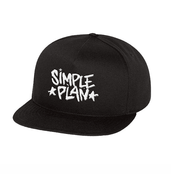 Simple Plan Merch Crazy Logo OSFA Snapback Hat Present For Husband
