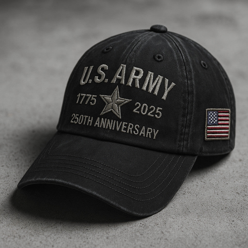 US Army 250th Anniversary 1775 2025 Hat Patriotic Hat Gifts For Army Veterans