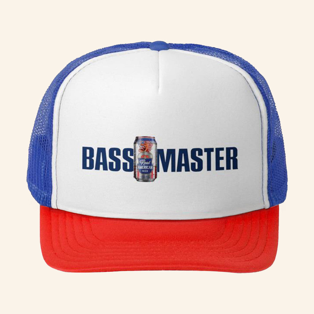Bassmaster Merch Bass Merica And Real American Beer Hat Gifts For Dad