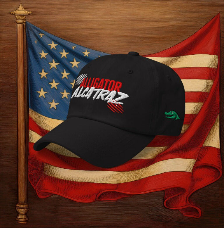 Alligator Alcatraz Hat Embroidered Gator Alligator Alcatraz Merch Florida GOP Store Dad Gifts