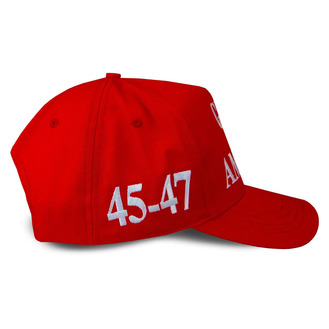Trump Gulf Of America 2025 Hat Red Embroidered 45-47 Hat Gifts For Dad