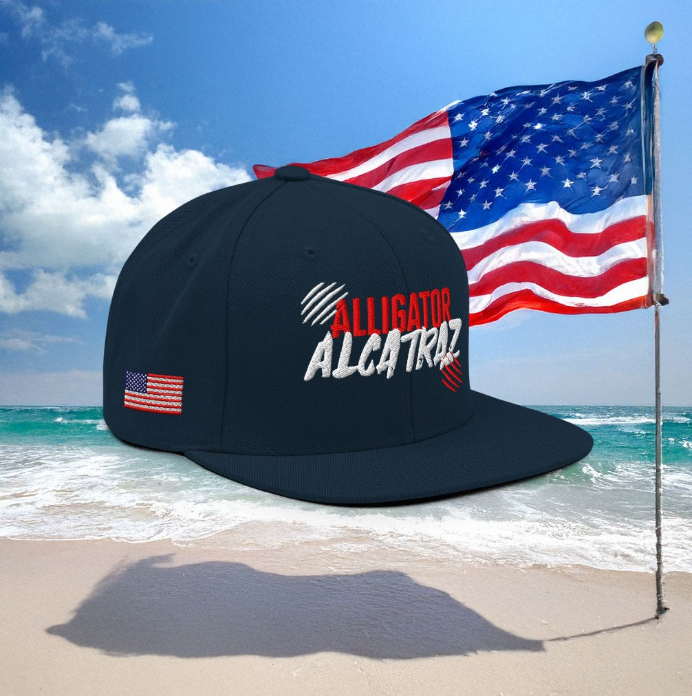 Alligator Alcatraz Snapback Hat Official Alligator Alcatraz Merch Florida GOP Store Dad Gifts