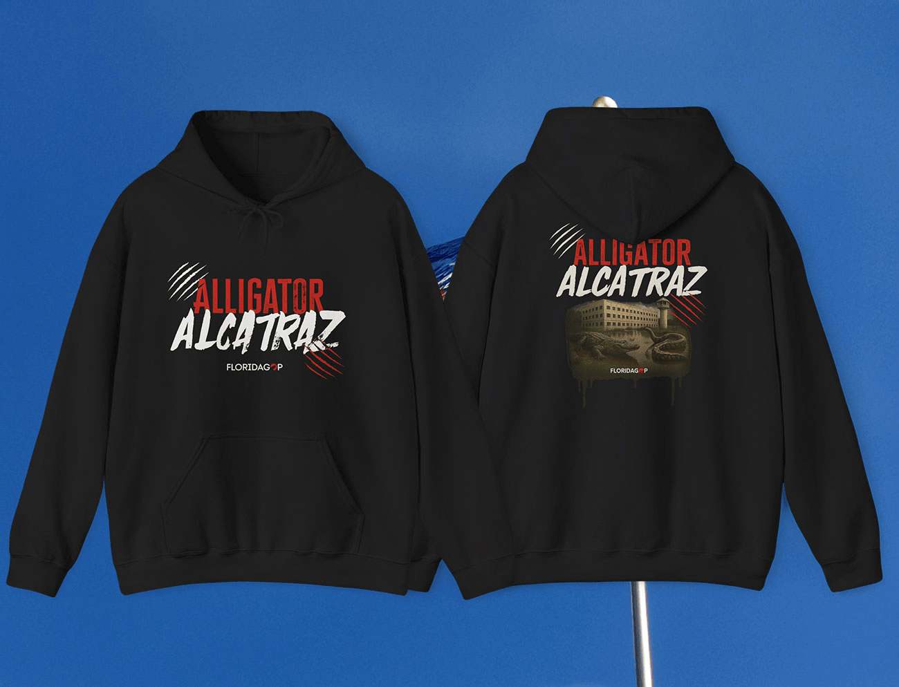 Alligator Alcatraz Hoodie Official Alligator Alcatraz Merch Florida Gator Hoodie Florida GOP Store