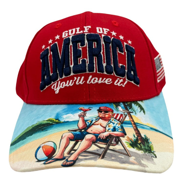 Trump Gulf Of America Hat Trump 45-47 Make America Great Again Hat MAGA Merch Dad Gifts