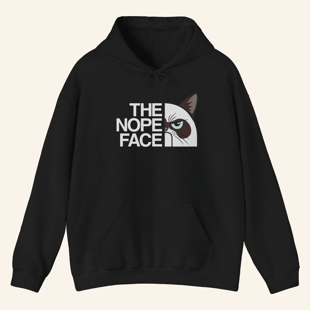 Merchhunters Merch The Nope Face Hoodie Funny Gifts For Friends