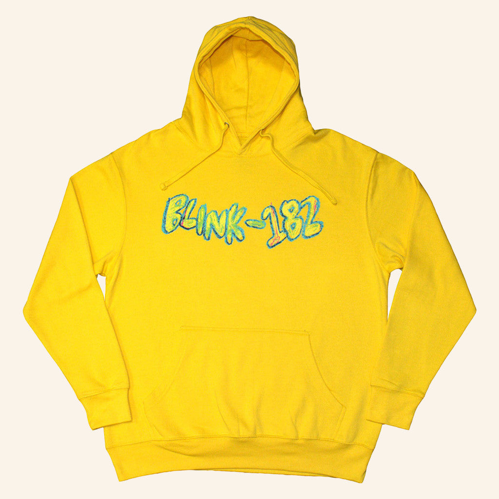 Eyesore Merch Blink 182 Crayon Yellow Hoodie Gifts For Friends