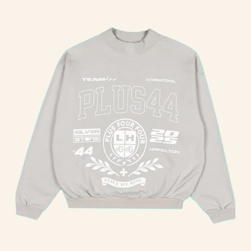 Plus44 World Merch Plus44 Varsity Crewneck Sweatshirt Best Friends Gifts