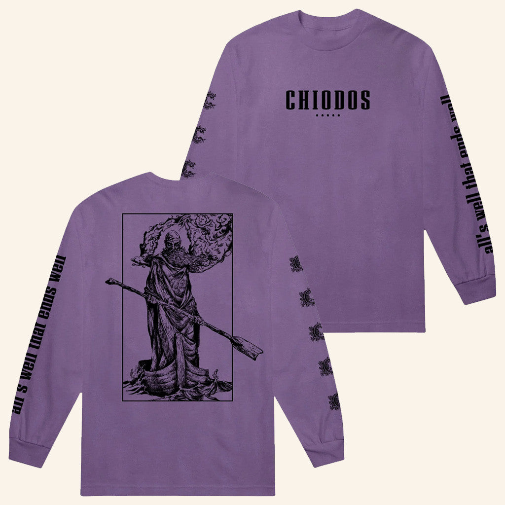 Chiodos Merch All's Well That Ends Well Violet Long Sleeve Shirt Gifts For Music Fans