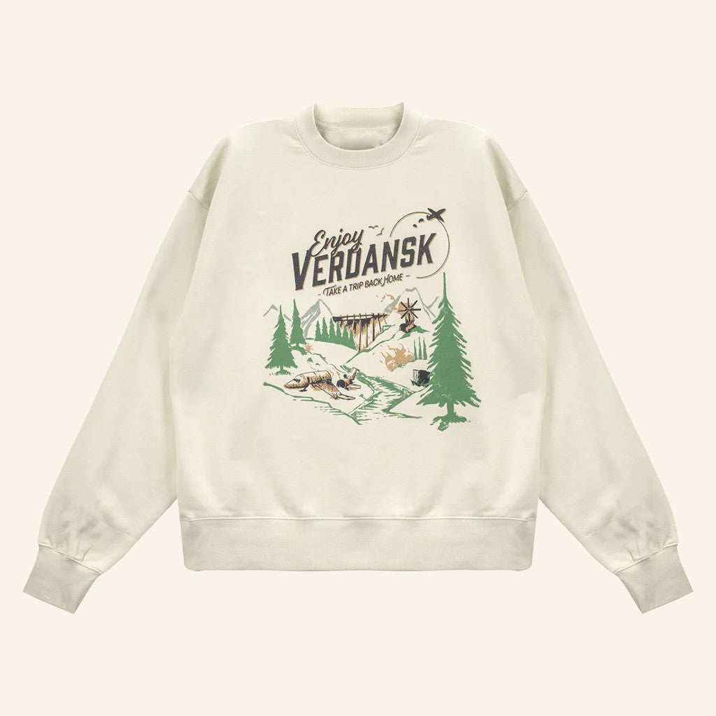 Call Of Duty Merch Warzone Enjoy Verdansk Cream Sweatshirt Unique Gifts For Husband