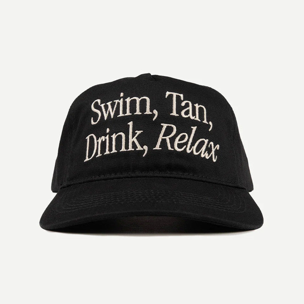 Sandsurf Merch Duvin Swim Tan Relax Black Hat Gifts For Father
