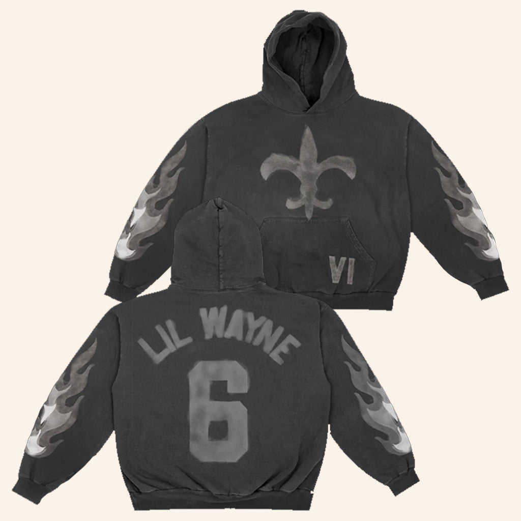 Shoplilwayne Merch NO Black Flames Hoodie Gift Ideas For Boyfriend
