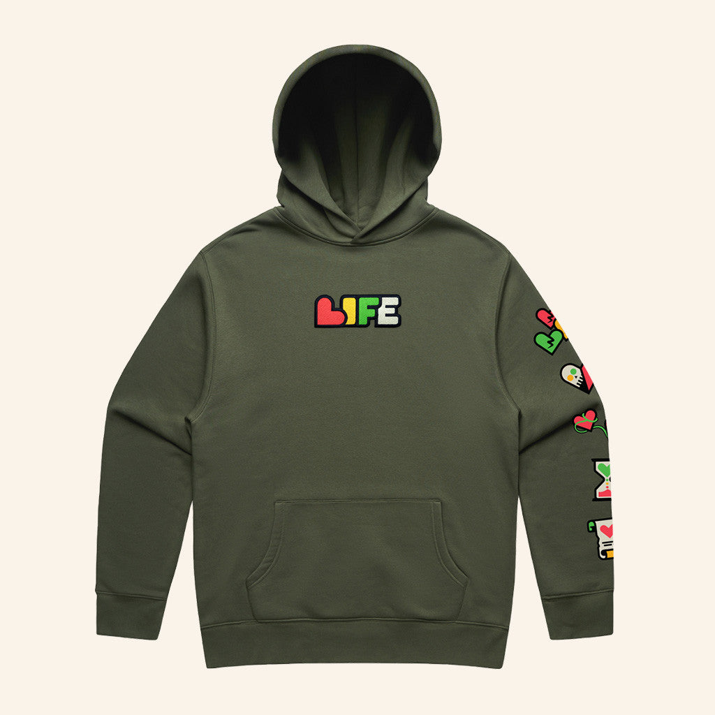 Life Series Merch Military Green Life Series Hoodie Best Gifts For Friends