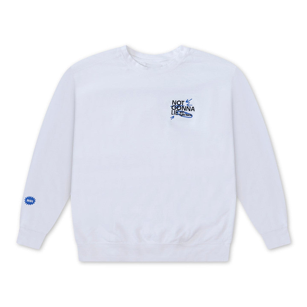 NGL Kylie Merch White NGL Sweatshirt Not Gonna Lie Merch Gifts For Him Her