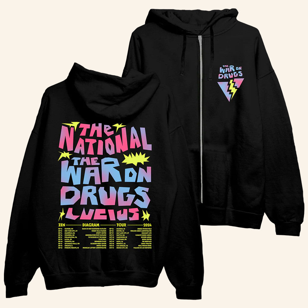 Thewarondrugs Merch Zen Diagram 2024 Zip Up Hoodie Gifts For Besties