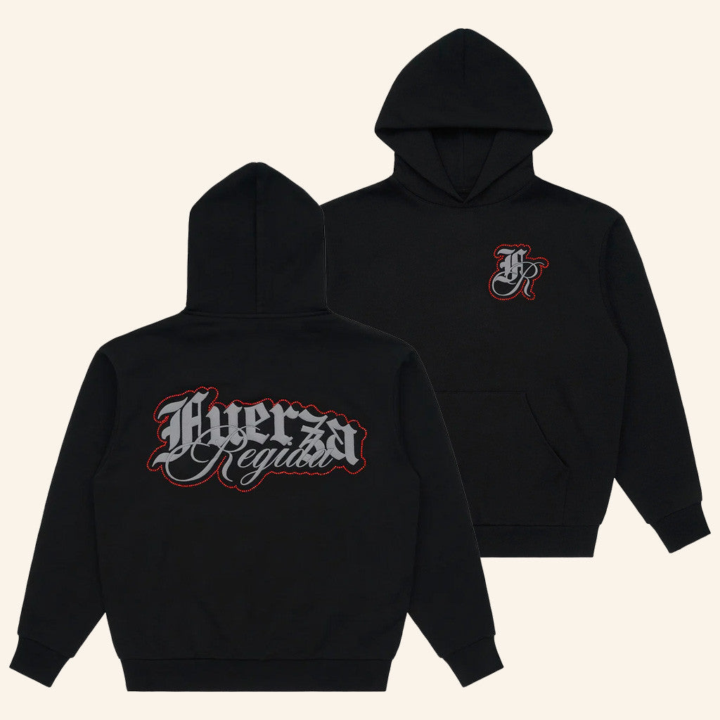 Fuerza Regida Merch Stones Black Hoodie Birthday Present For Husband