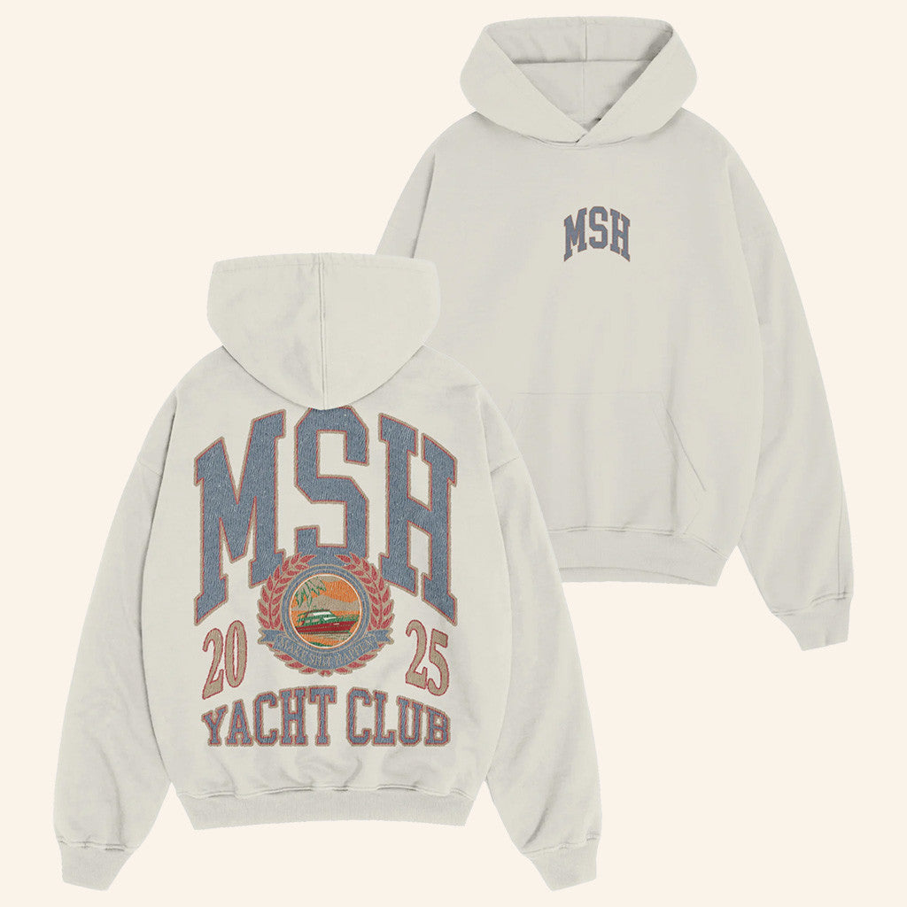 Nick Nayersina Merch Msh Yacht Club Ivory Hoodie Good Gifts For Boyfriend