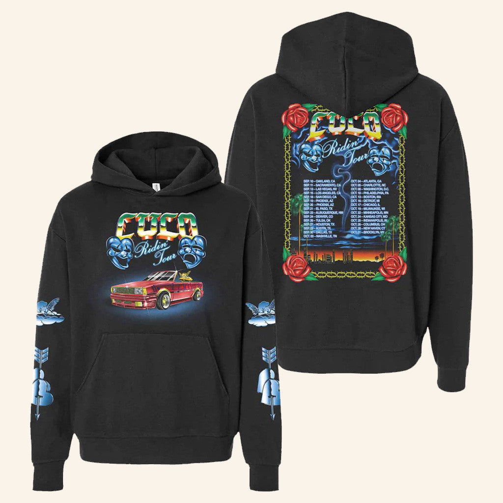 Cuco Official Merch Ridin Tour Hoodie Gifts For Father