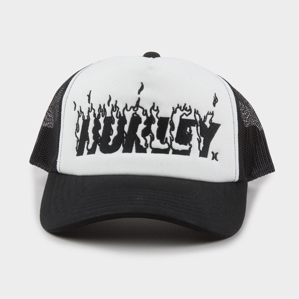 Hurley Merch Hurley X Travis Barker Flame Trucker Hat Birthday Ideas For Boyfriend