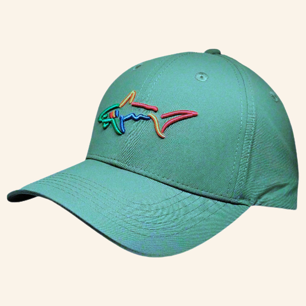 Greg Norman Hat Green Embroidered Shark Logo Cap Best Gifts For Friends
