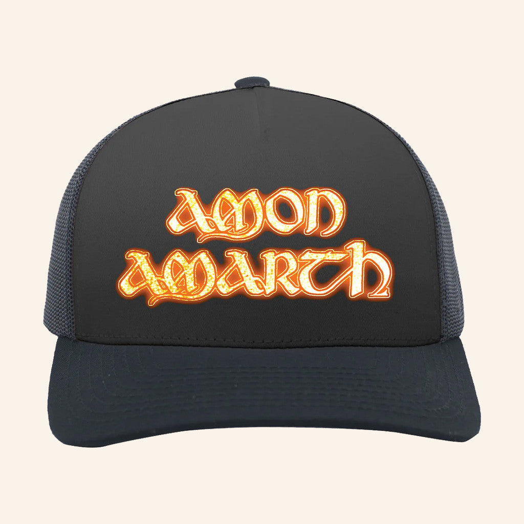 Amon Amarth Merch Logo Trucker Hat Gifts For Band Fans