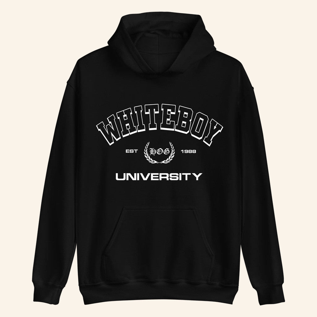 Hangovergang Official Merch Whiteboy University Hoodie Good Gifts For Boyfriend